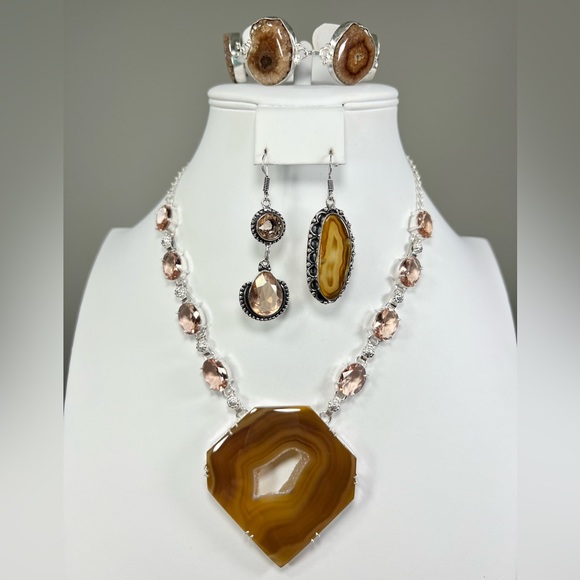 Solar Quartz 925 Gemstone Large Necklace ONLY - Picture 5 of 12